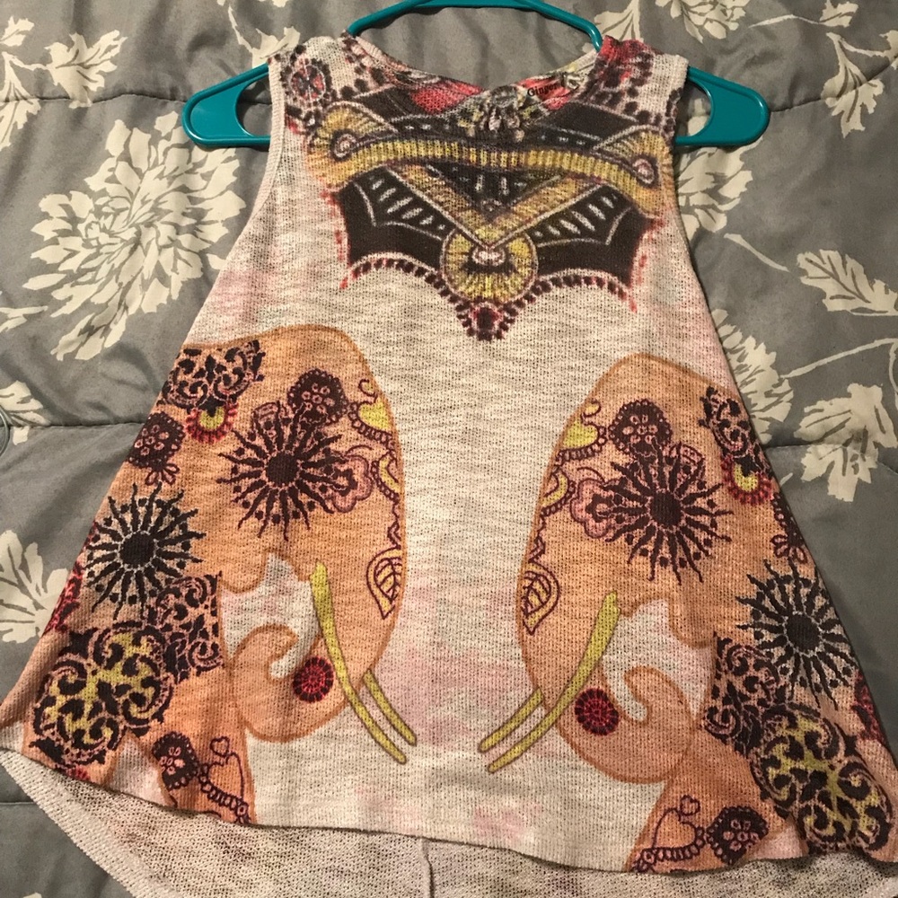 Elephant knit top